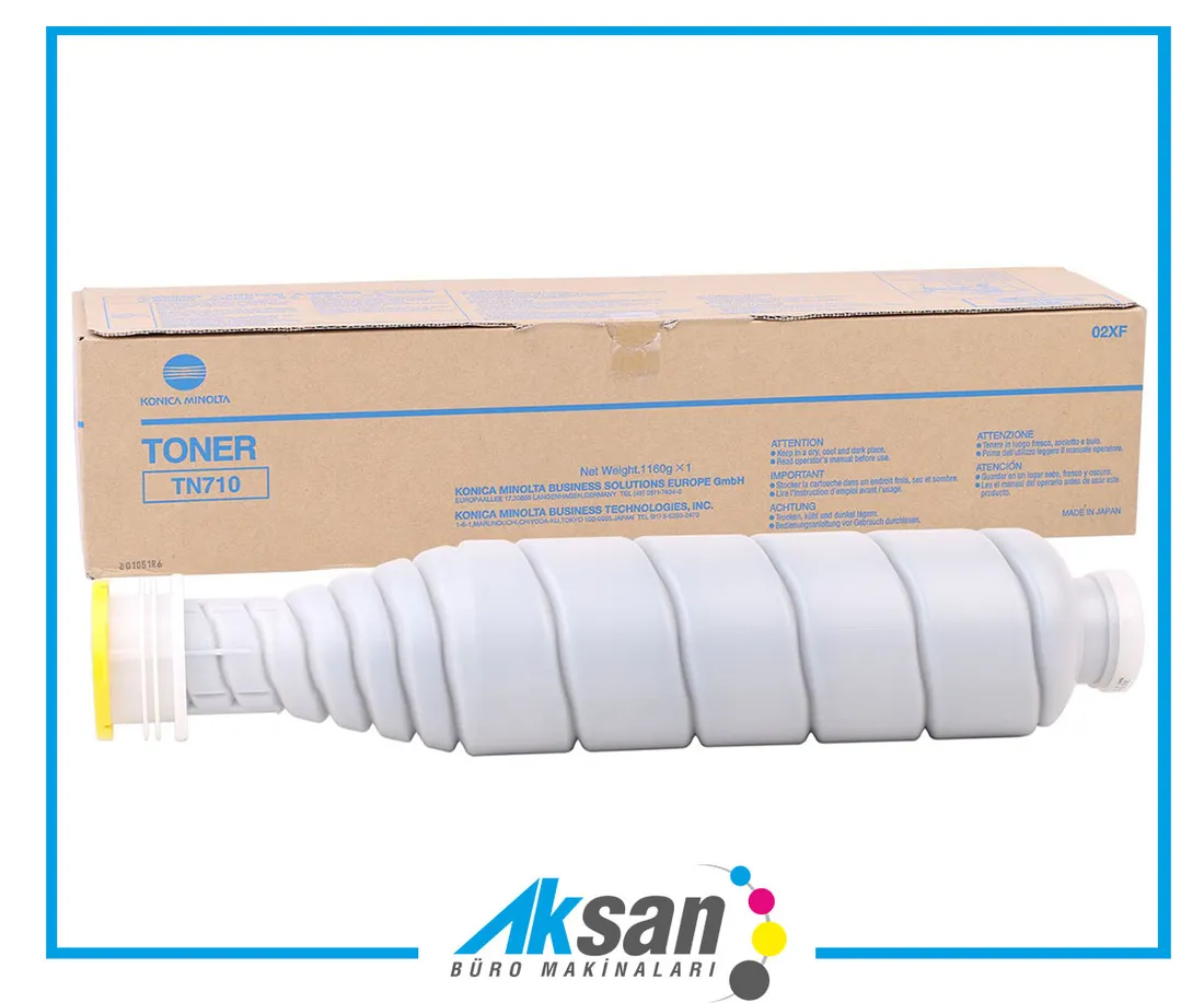 Konica Minolta TN-710 Orjinal Toner Bizhub 600-750-601-751 (02XF) — Aksan Büro Gaziantep